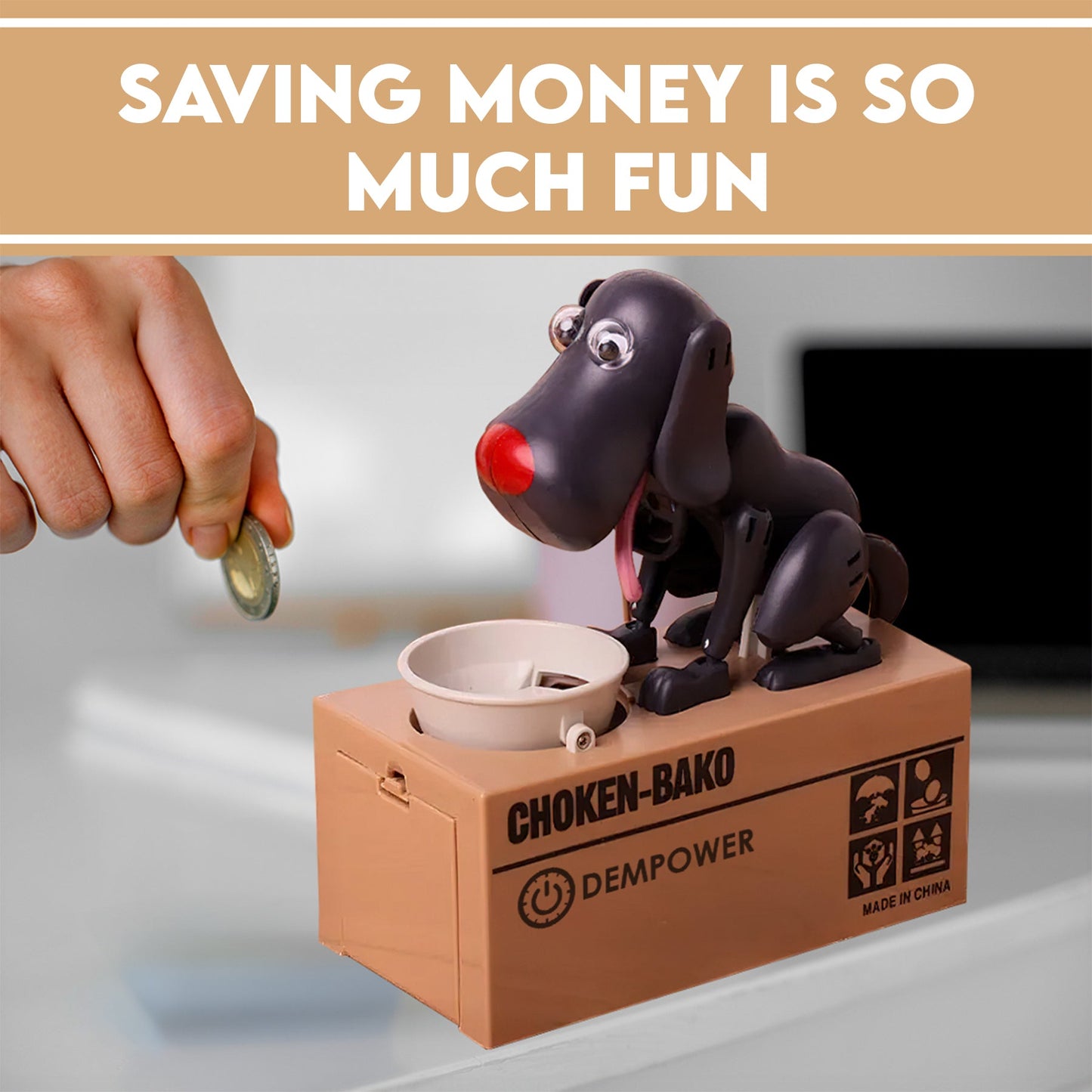 Decorative Dog Coin Bank – Stylish Piggy Bank for Home & Office Use