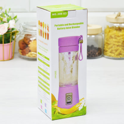 Portable smoothie blender – leak-proof lid and carry strap