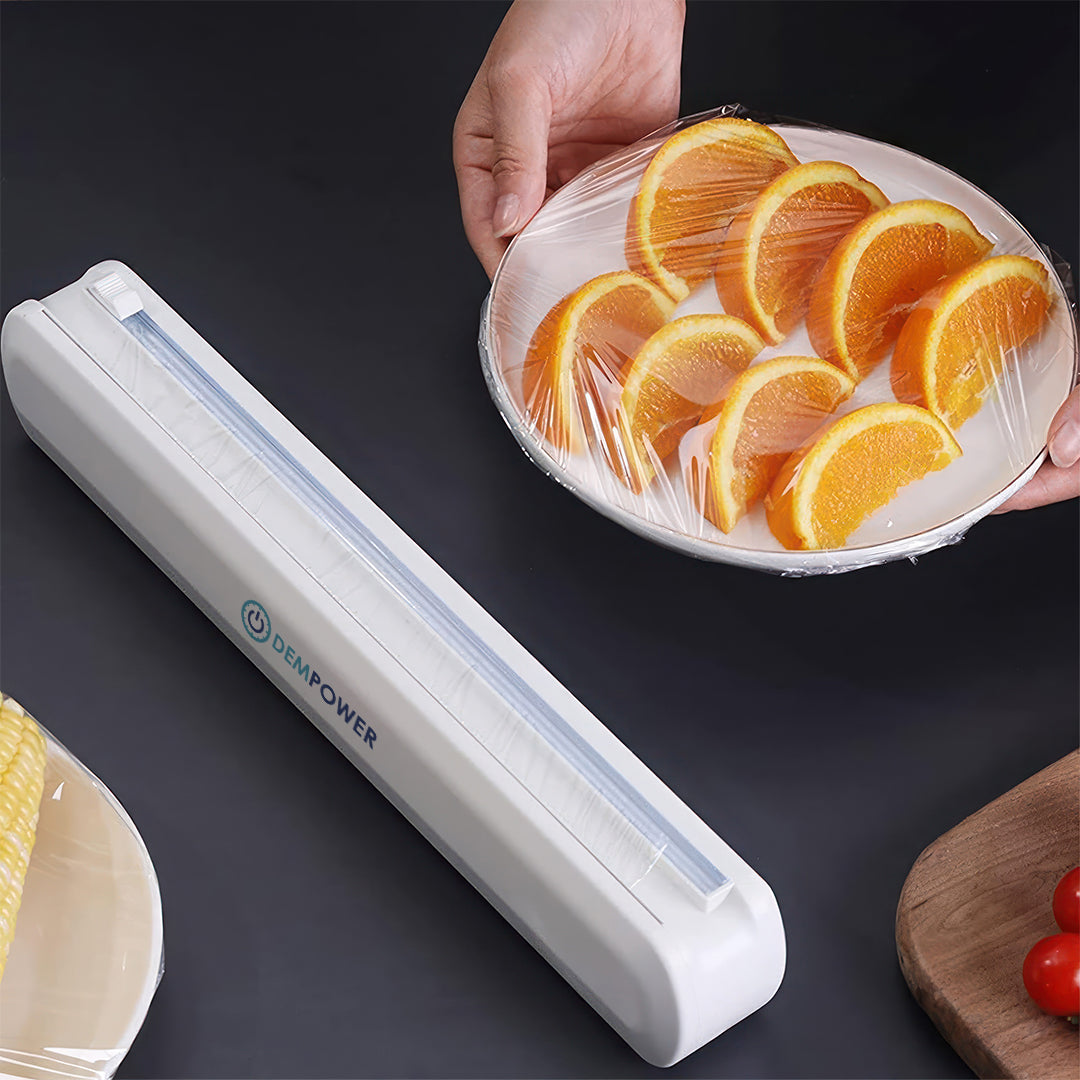 Cling Film Cutting Machine Dispenser Cutter Kitchen Foil Food Plastic Holder Food Wrap