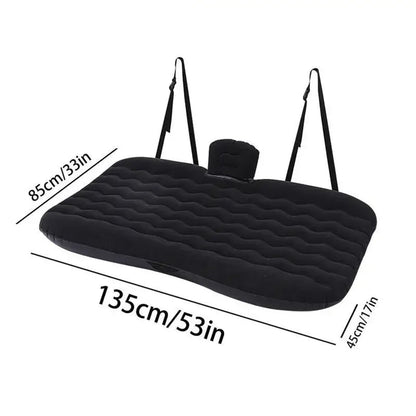 Car inflatable mattress set up for camping