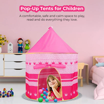 Kids Play Tent, Indoor & Outdoor Playhouse with Breathable Mesh Windows, Easy to Clean Fabric