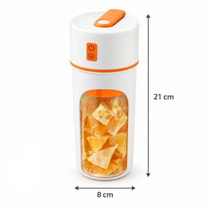 Portable USB Rechargeable Blender Bottle – Food Grade Personal Juicer with Stainless Steel Blades, One-Click Operation