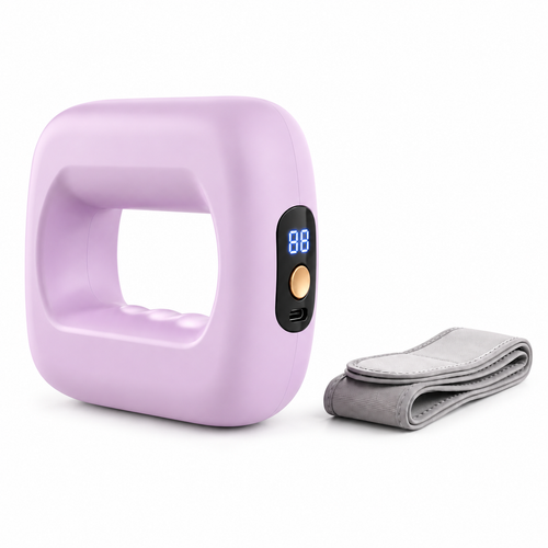 Rechargeable Vibration Massager with Adjustable Strap, 8 Adjustable Settings, LED Display & USB-C Charging