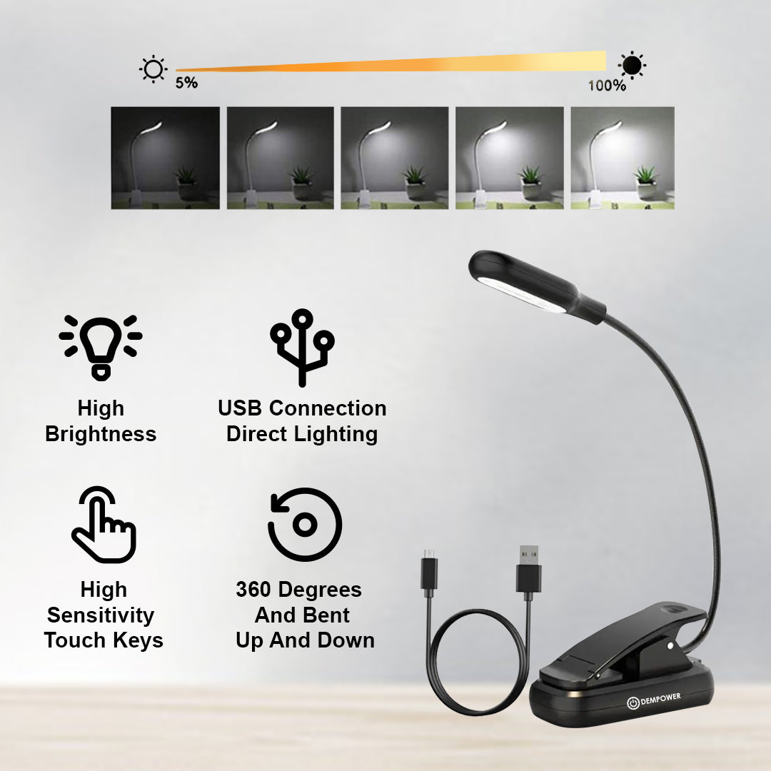 Portable, USB Rechargeable and Touch Sensor Control LED Desk Lamp Y-S-P