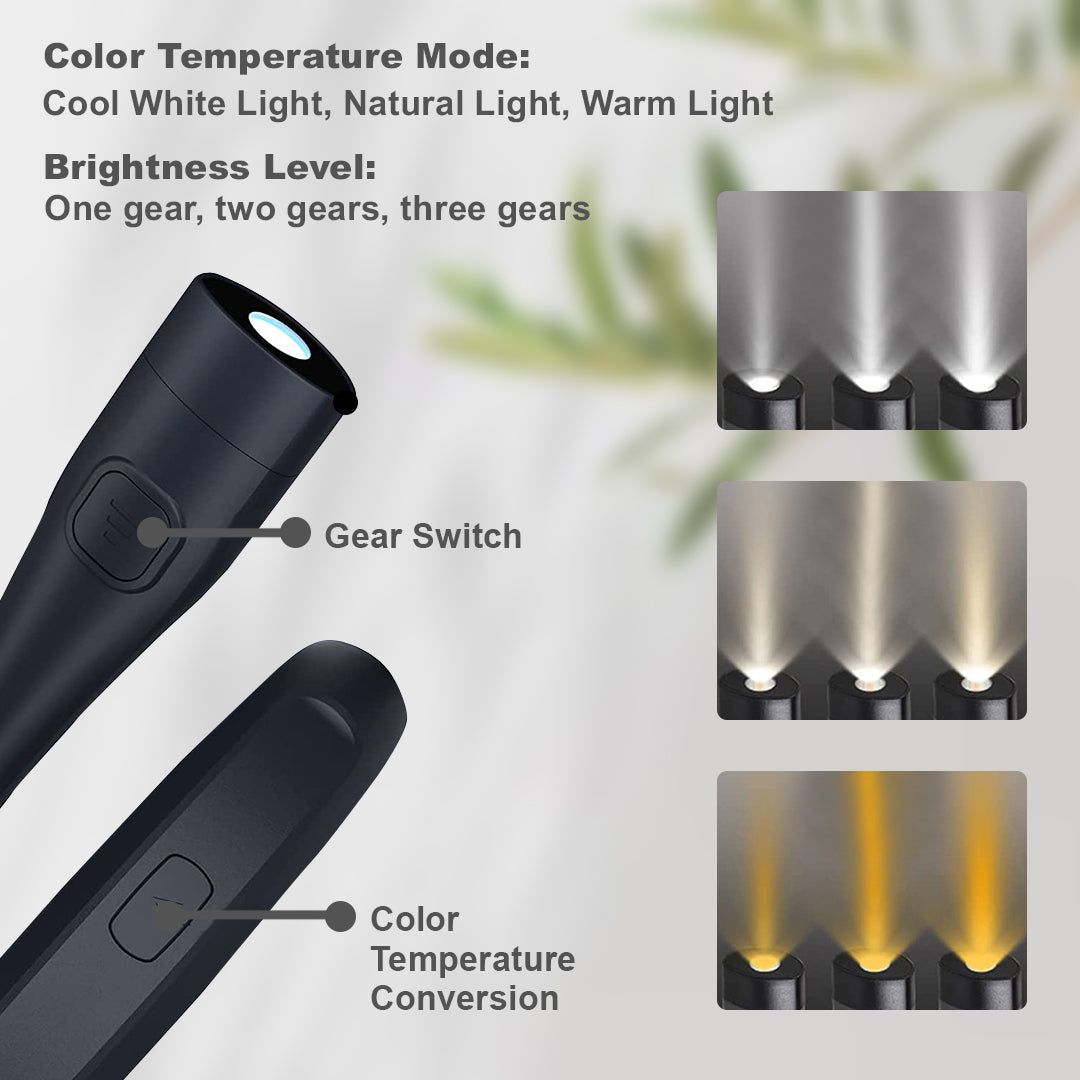Adjustable Neck Book Reading Light for Hands-Free Use Y-S-P