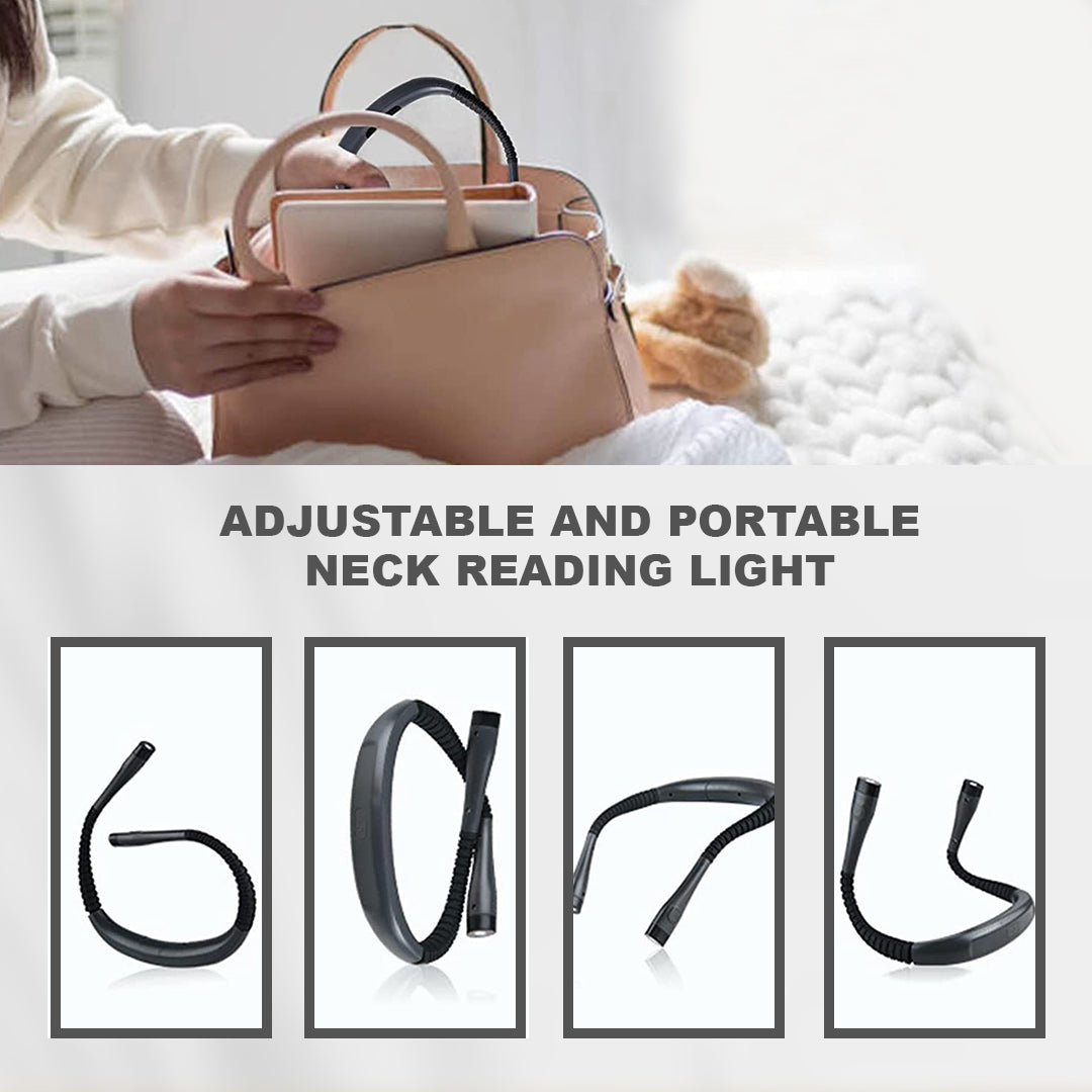 Adjustable Neck Book Reading Light for Hands-Free Use Y-S-P