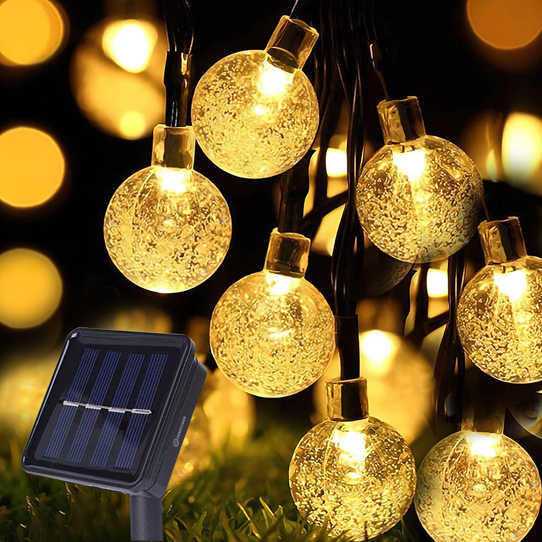 50 Leds Waterproof Solar Garden Lights (Warm White)