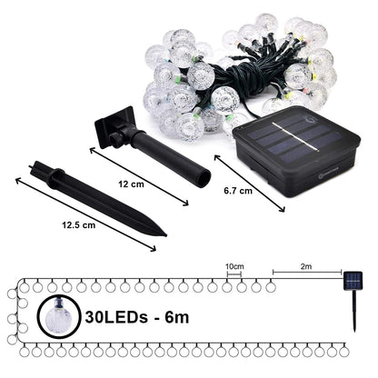 50 Leds Waterproof Solar Garden Lights (Warm White)