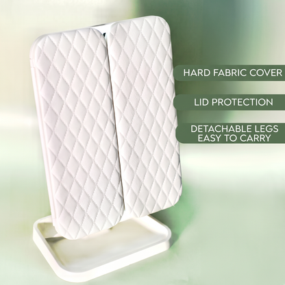Rechargeable LED Makeup Mirror with 3 Light Modes, 2X-3X Magnification and Folding Side Mirrors