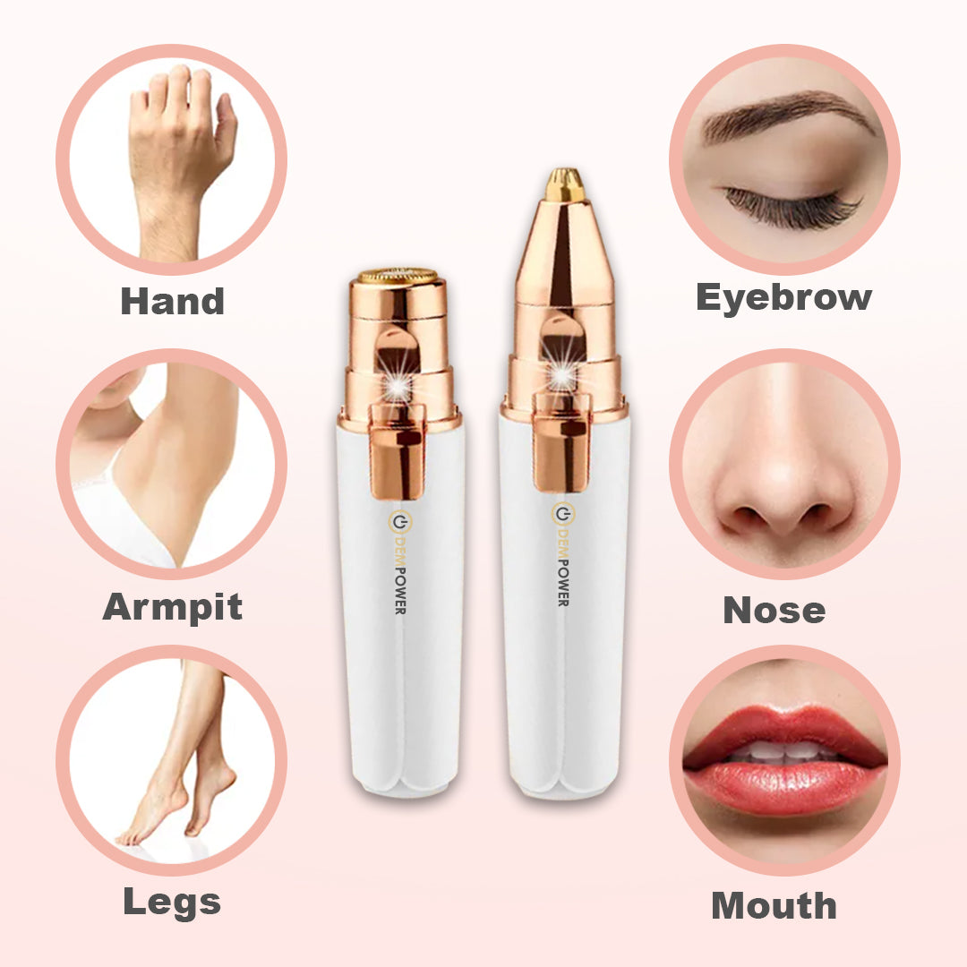 2 IN 1 Eyebrow Razor and Trimmer