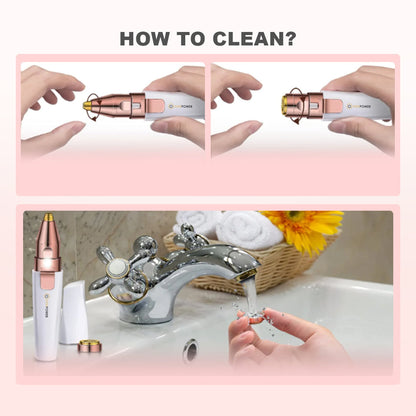 2 IN 1 Eyebrow Razor and Trimmer