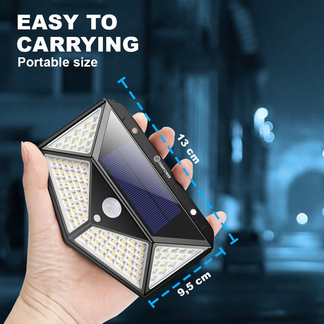 1 PCS Waterproof Solar Outdoor Light 100 LED