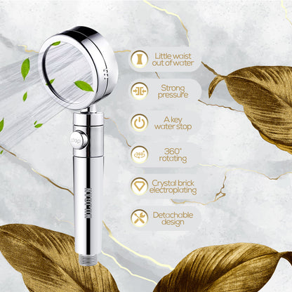 High Pressure Water Saving Showerhead with Filter Beads