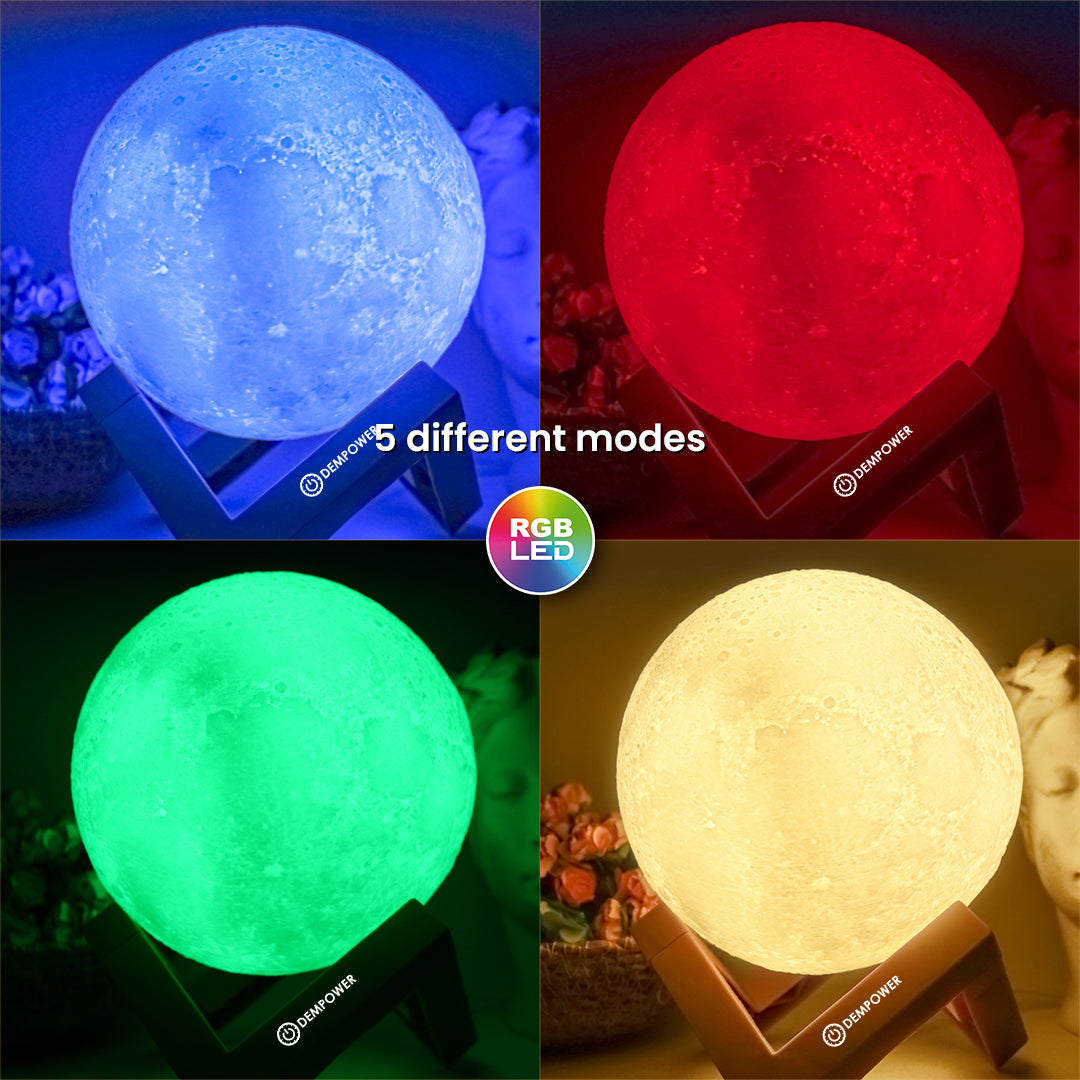 USB and Touch Control 3D Moon Lamp Light