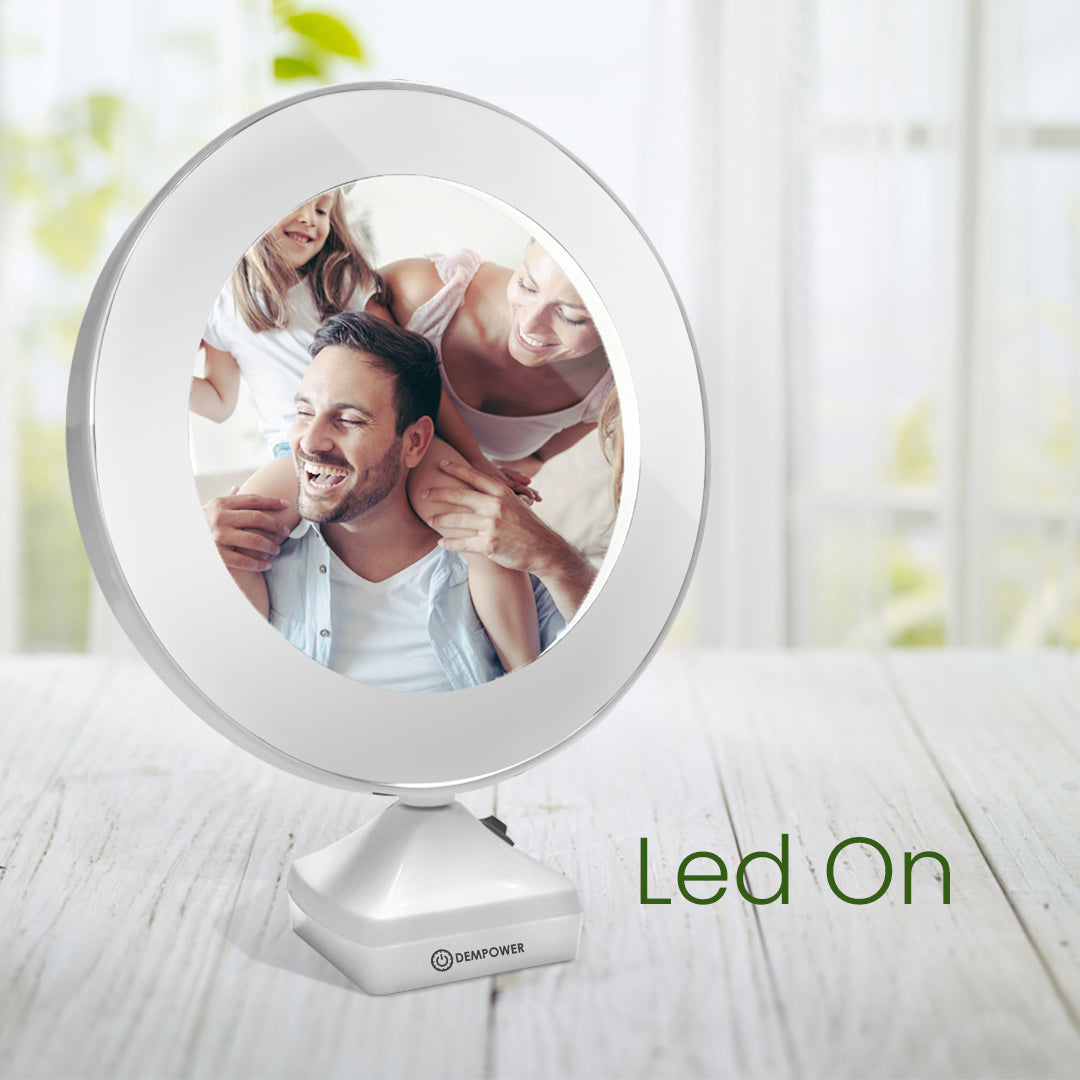 LED Magic Makeup Mirror With Photo Background