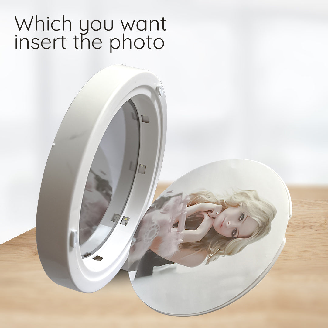 LED Magic Makeup Mirror With Photo Background