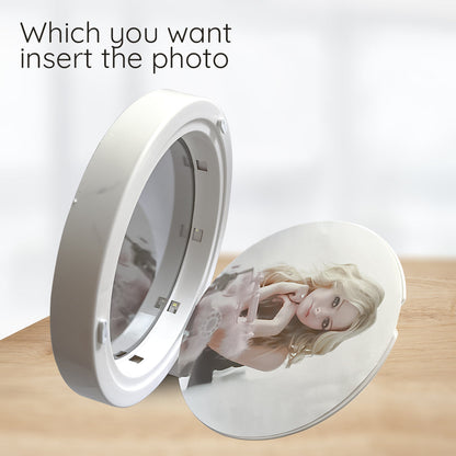 LED Magic Makeup Mirror With Photo Background