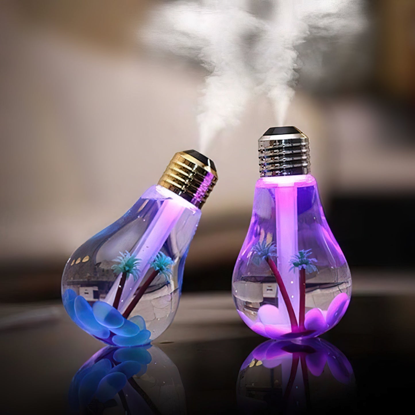 Portable LED Night Lamp with USB Mist Function – Compact Design for Bedroom or Office