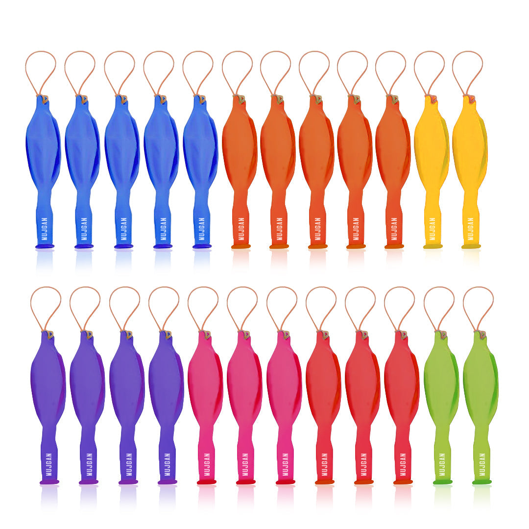 24 PCS Colourful Large Punch Balloons Pack