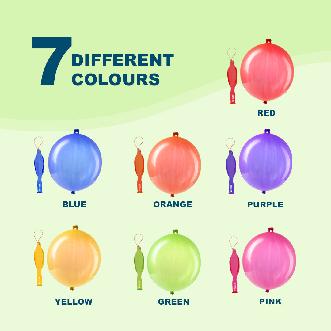 24 PCS Colourful Large Punch Balloons Pack