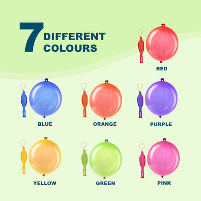 Punch balloons in assorted colours
