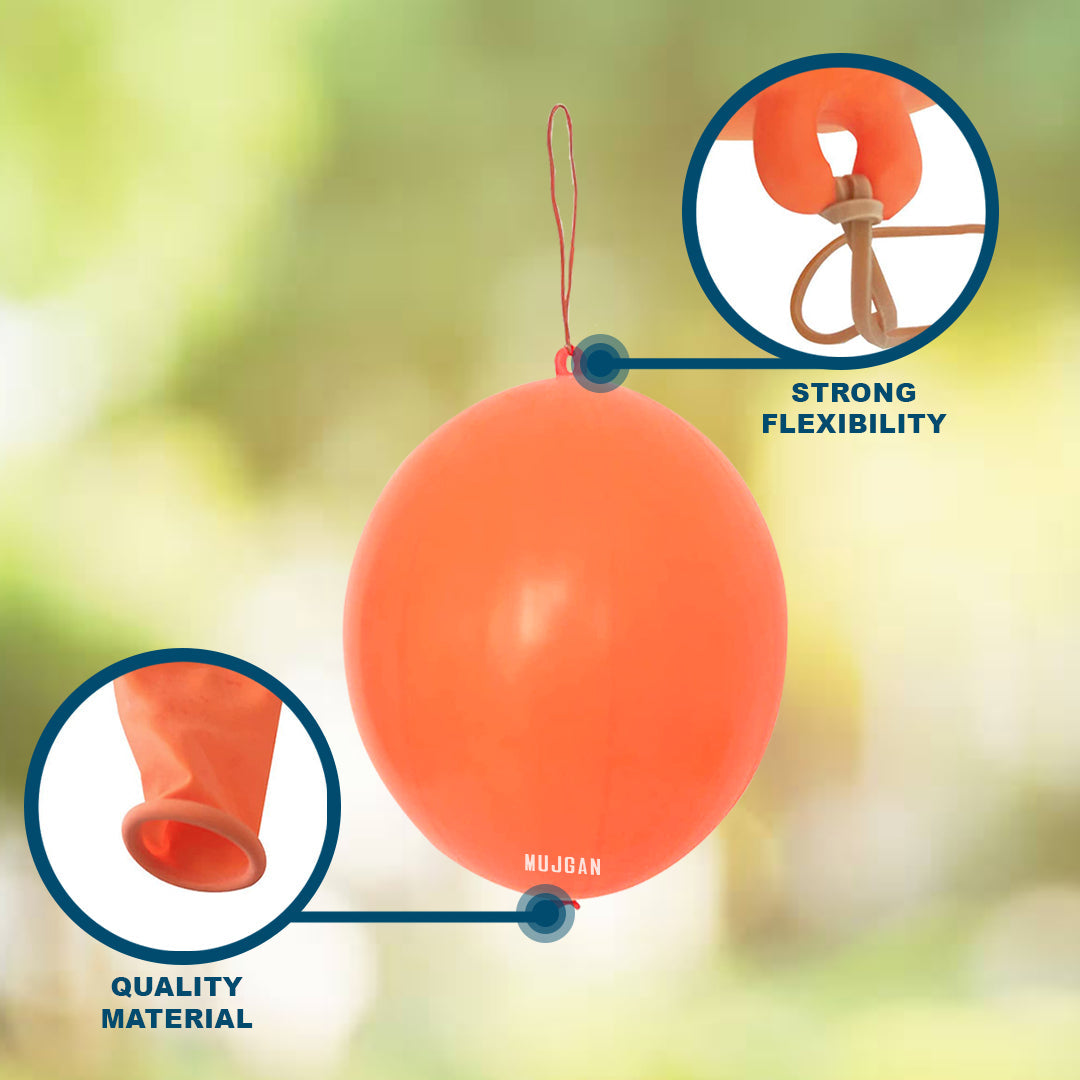 24 PCS Colourful Large Punch Balloons Pack