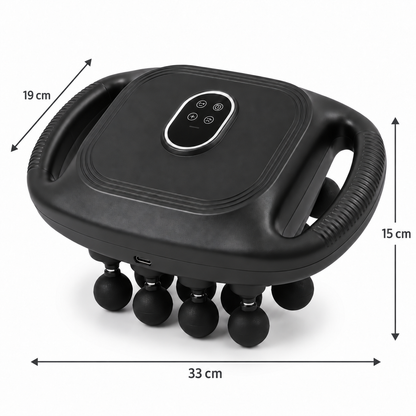 Rechargeable Handheld Body Massager – 16-Head Deep Tissue Massager for Back, Neck, Legs & Full Body | USB-C Cordless Portable Massage Device