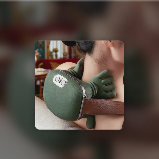Heated neck massager – stiff neck after a long day? Hands-free heat relief